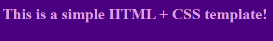 Dunkelmodus zeigt plum Text auf indigo Hintergrund.
