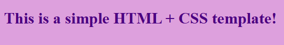 Hellmodus zeigt indigo Text auf plum Hintergrund.